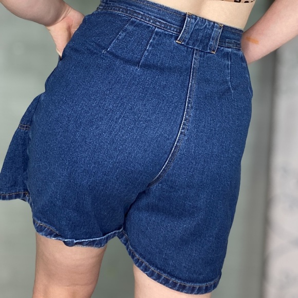 Vintage Denim Skort by Bill Blass Size 6 / Medium - Picture 6 of 12